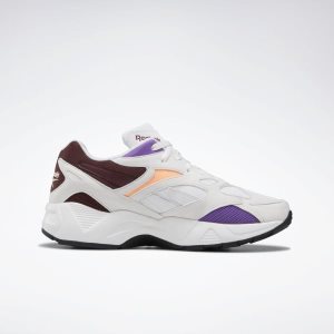 Adidasy Damskie Reebok Aztrek 96 Reinvented Białe/Bordowe PL 49WVGCZ